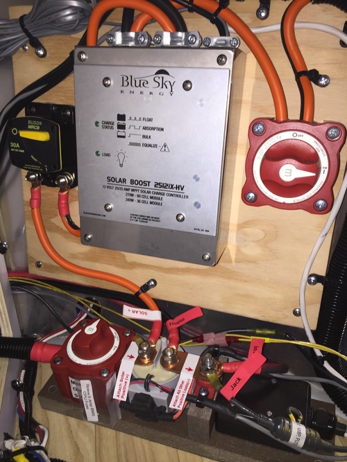 Blue Sky 2512iX-HV MPPT Charge Controller and AMS Lithium BMS