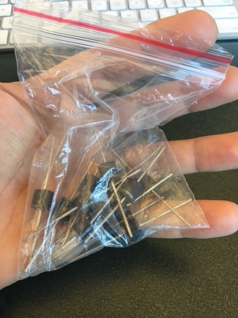 If you need replacement diodes, I have a bag full of them.