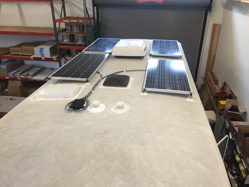 Four 160W Solar Panels