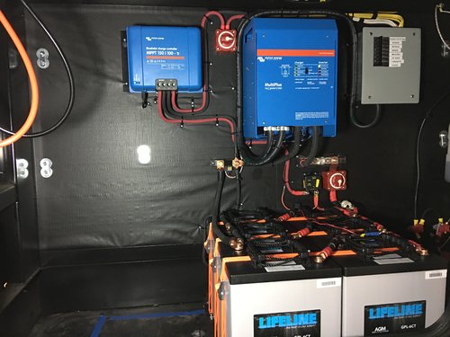 Inverter, Charge controller & Batteries